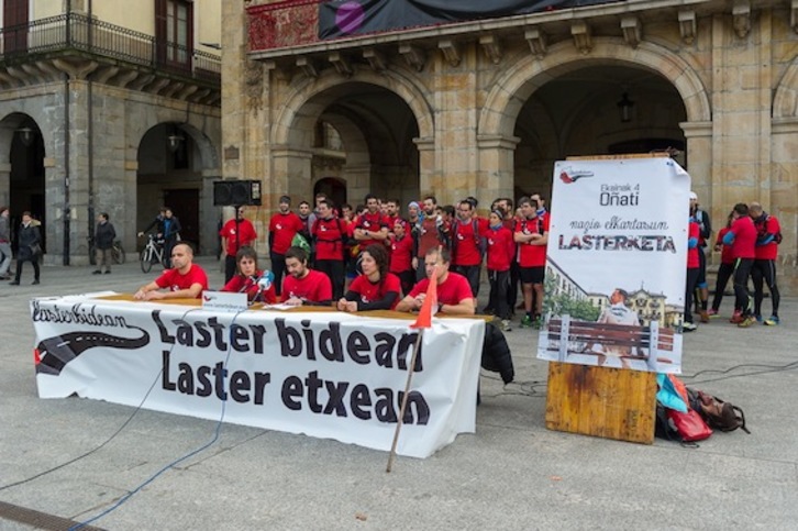 Lasterbidean lasterketaren bosgarren edizioaren aurkezpena. (Juanan RUIZ/ARGAZKI PRESS)