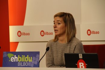 Aitziber Ibaibarriaga, concejal de EH Bildu. (@ehbildubilbo)