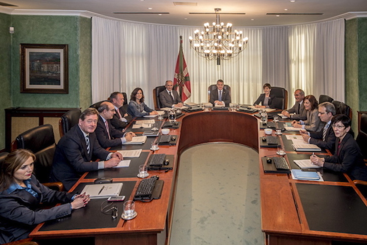 El nuevo Ejecutivo PNV-PSE ha celebrado este martes su primer Consejo de Gobierno. (Jaizki FONTANEDA / ARGAZKI PRESS)