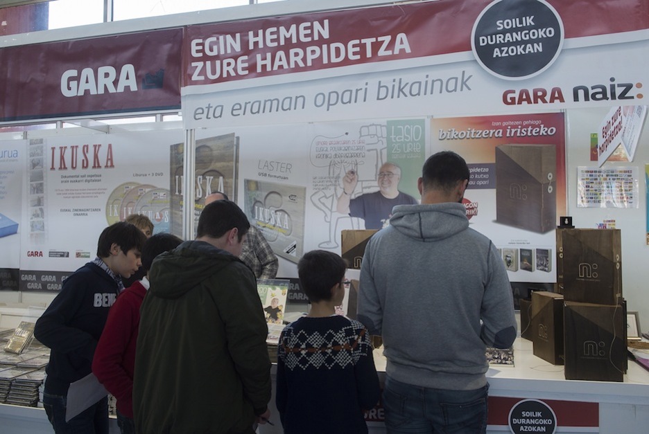 GARAren standa. (Luis JAUREGIALTZO / ARGAZKI PRESS)