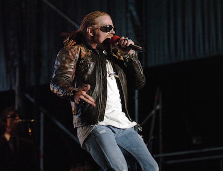 Axl Rose, durante su actuación en Kobetamendi en el año 2006. (Jon HERNÁEZ / ARGAZKI PRESS)