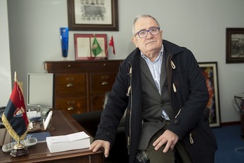El presidente de Osasuna, Luis Sabalza, lleva dos años al frente del club rojillo. (Iñigo URIZ/ARGAZKI PRESS)
