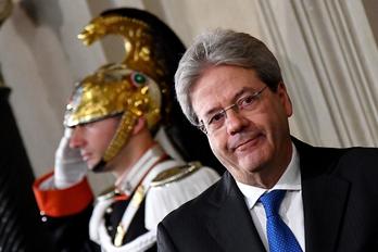 Gentiloni, tras recibir el encargo del jefe de Estado. (Alberto PIZZOLI/AFP)