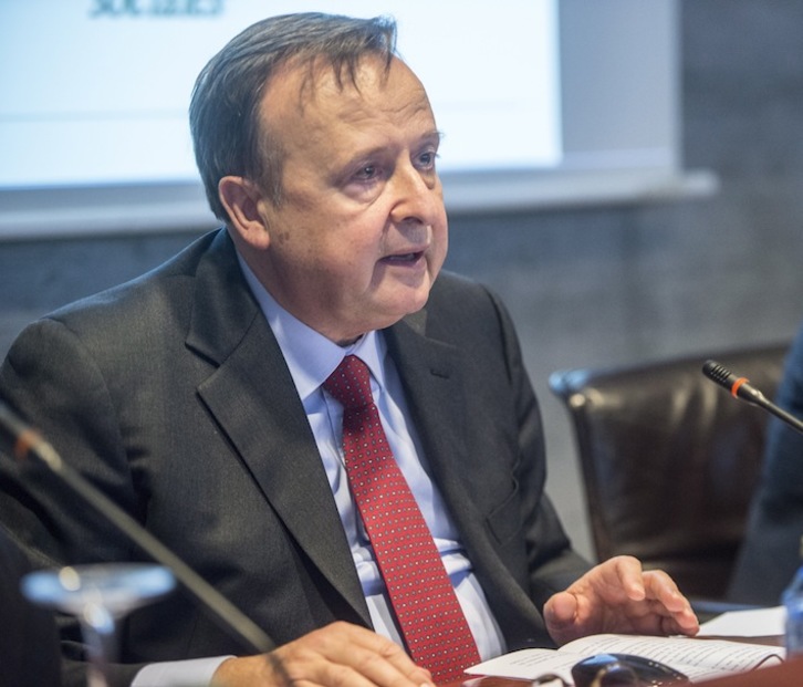 Guido Raimondi, presidente del Tribunal Europeo de Derechos Humanos, el viernes en Bilbo. Marisol RAMÍREZ/ARGAZKI PRESS)