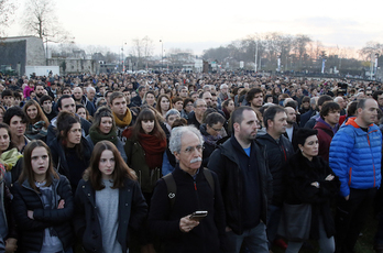 Euskal Herriko bakearen alde elkartuak Baionan. ©Bob EDME