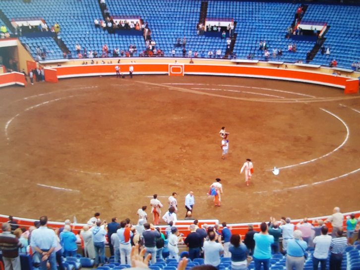 Imagen de la plaza de toros en Aste Nagusia difundida por EH Bildu en twitter el verano pasado.