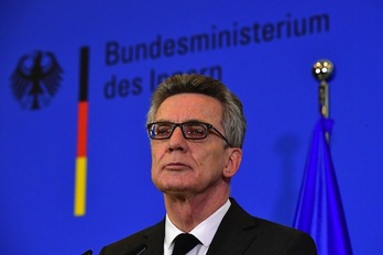 Thomas de Maizière, ministro alemán de Interior. (John MACDOUGALL/AFP)