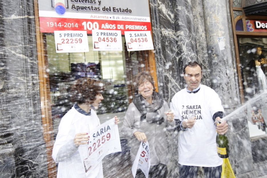 En la administración Azcarreta de Bilbo han vendido dos premios diferentes. (Aritz LOIOLA / ARGAZKI PRESS)