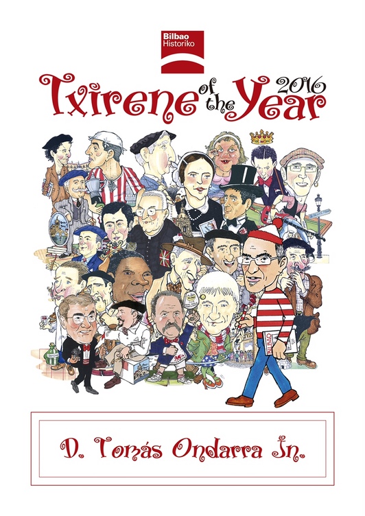 grabado de K-Toño Frade que se le entregará a Tomás Ondarra en testimonio de su designación como «Txirene of the Year 2016».