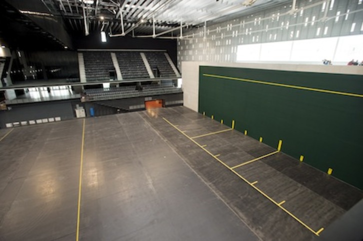 Imagen del frontón del Navarra Arena. (Iñigo URIZ/ARGAZKI PRESS)