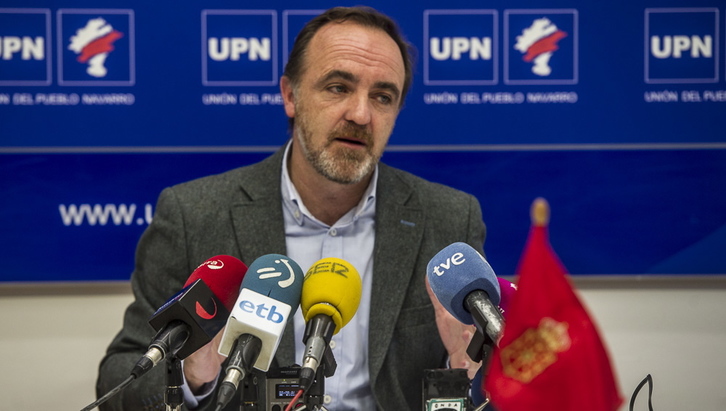 Javier Esparza, presidente de UPN. (Jagoba MANTEROLA-ARGAZKI PRESS)