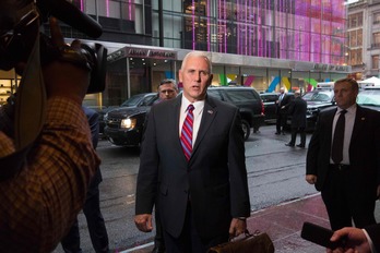 El próximo vicepresidente de EEUU, Mike Pence. (DON EMMERT / AFP)
