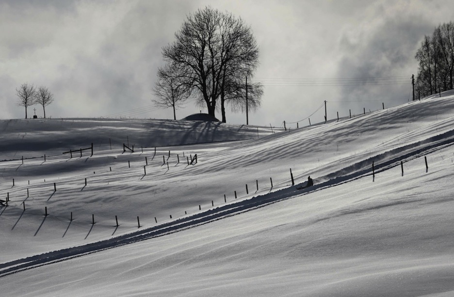 Lerarekin jolasean Buchenberg-en, Alemanian. (Karl-Josef HILDENBRAND/AFP)