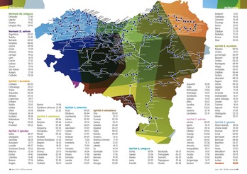 Korrika 20 ibilbidea, herriz-herri.