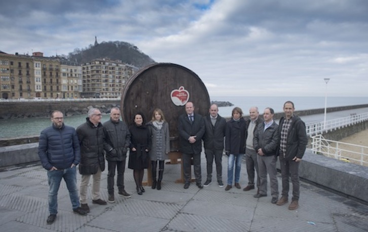 Euskal Sagardoa jatorri deituraren marka irudi berriaren aurkezpena. (Jon URBE/ARGAZKI PRESS)