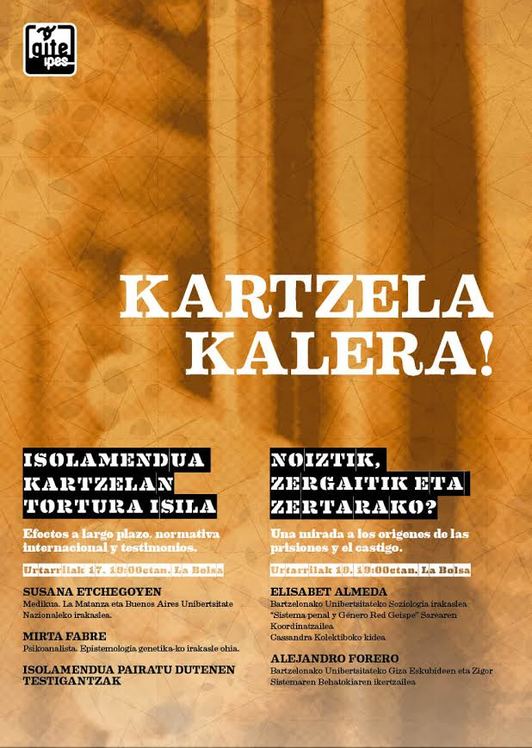 Jardunaldiak aurkezteko kartela.