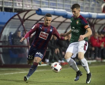 David García asegura que no va a faltar orgullo y trabajo en la plantilla rojilla para superar el Granada. (Monika DEL VALLE/ARGAZKI PRESS)