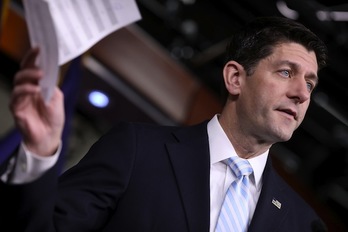 Paul Ryan, presidente de la Cámara de Representantes de EEUU. (Chip SOMODEVILLA/AFP)