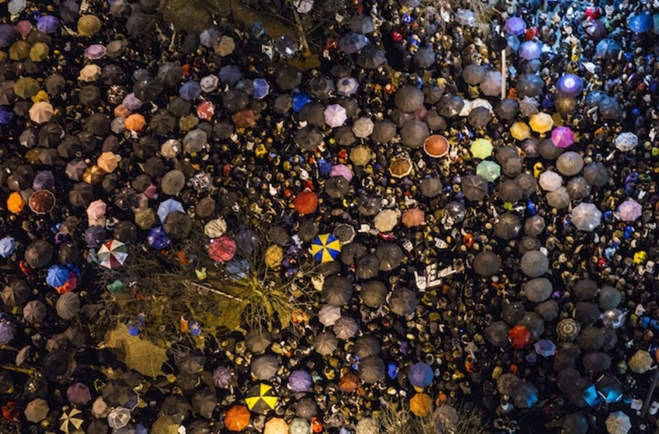 Eguraldiak ez du lagundu gaurkoan. (Marisol RAMIREZ/ARGAZKI PRESS) Eguraldiak ez du lagundu gaurkoan. (Marisol RAMIREZ/ARGAZKI PRESS)