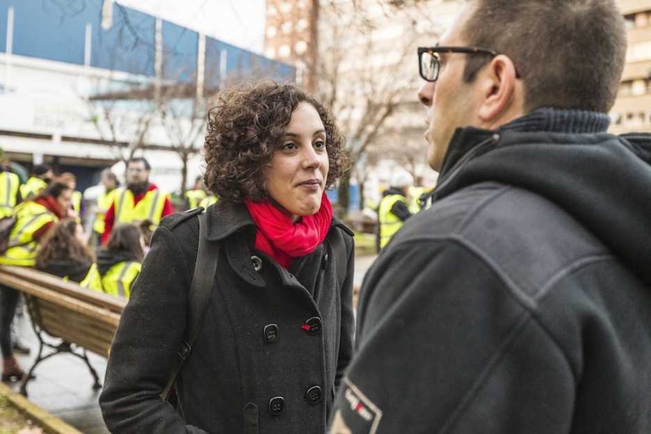 Nagua Alba, Podemos Euskadiko idazkari nagusia. (Aritz LOIOLA/ARGAZKI PRESS) Nagua Alba, Podemos Euskadiko idazkari nagusia. (Aritz LOIOLA/ARGAZKI PRESS)