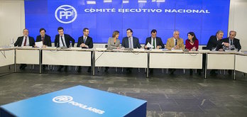 Reunión este lunes del Comité Ejecutivo Nacional del PP. (@Ppopular)