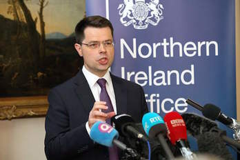 El ministro británico para el norte de Irlanda, James Brokenshire. (Paul FAITH / AFP)