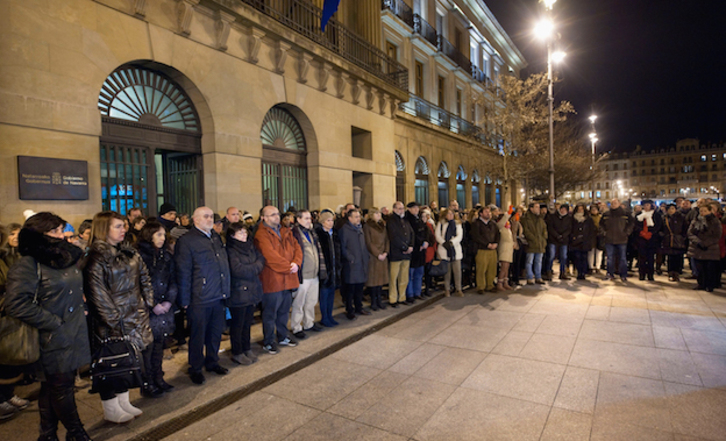 Concentración para denunciar la muerte de Blanca Marqués. (Gobierno de Nafarroa)