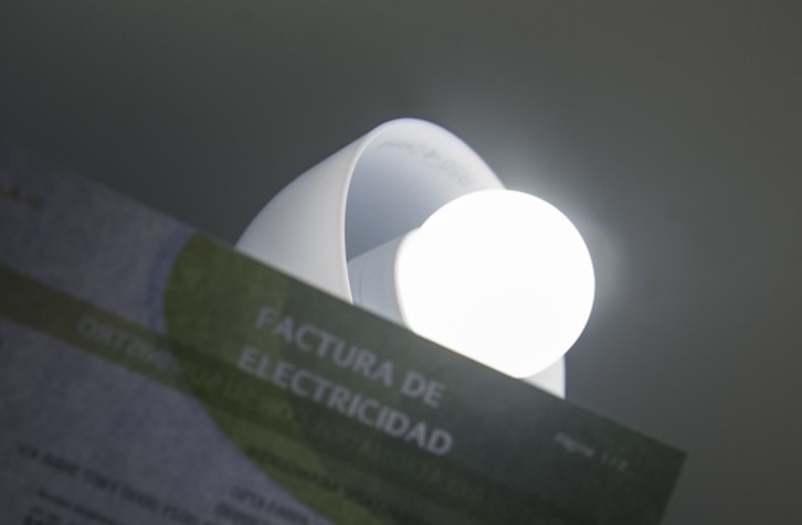 El precio de la luz ha registrado sucesivos aumentos en plena ola de frío. (Gorka RUBIO/ARGAZKI PRESS)
