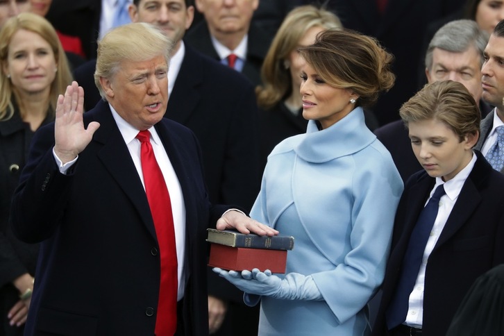 Trump ha jurado el cargo para convertirse en nuevo presidente de EEUU. (Chip SOMODEVILLA / AFP)