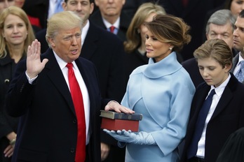 Trump ha jurado el cargo para convertirse en nuevo presidente de EEUU. (Chip SOMODEVILLA / AFP)