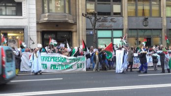 Protesta realizada ante el Consulado de Marruecos. (@brunobilbo)