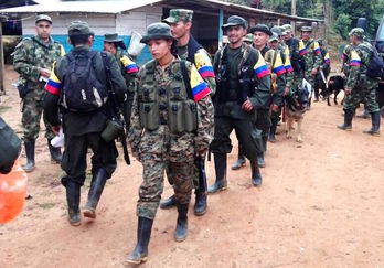Guerrilleros de las FARC en proceso de desmovilización. (AFP)
