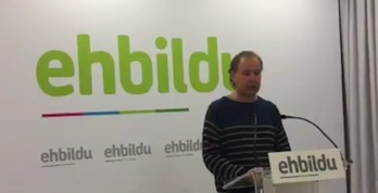 David Anaut ha dado a conocer la opinión de EH Bildu sobre el decreto del euskara en la Administración. (EH BILDU)