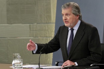 El portavoz del Gobierno español, Iñigo Méndez de Vigo, en la comparecencia tras el Consejo de Ministros. (LA MONCLOA)