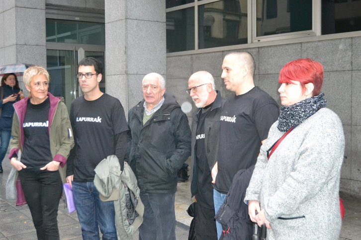 Representantes de la acusación particular ante el juzgado. (@LABsindikatua)