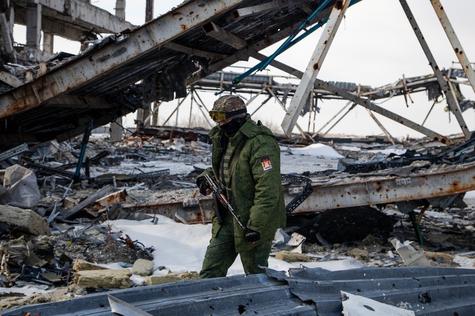 Un miembro del batallón ‘Sparta’ comandado hasta su muerte por Arsen Pavlov ‘Motorola’. (Juan TEIXEIRA). Un miembro del batallón ‘Sparta’ comandado hasta su muerte por Arsen Pavlov ‘Motorola’. (Juan TEIXEIRA).