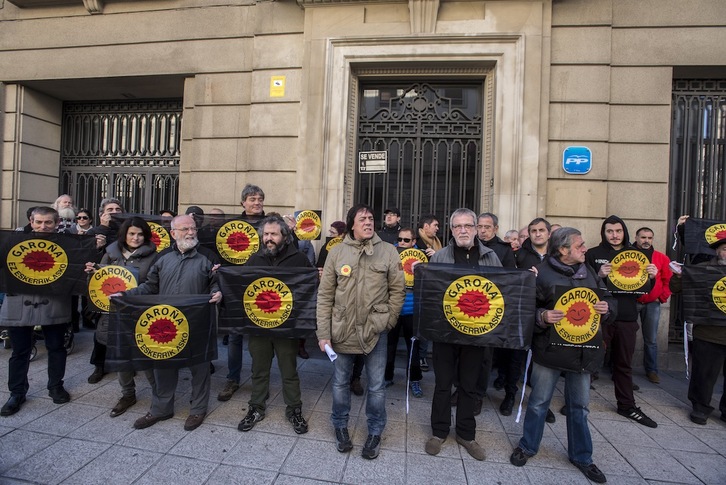 Protesta contra Garoña en Gasteiz. (Jaizki FONTANEDA / ARGAZKI PRESS)