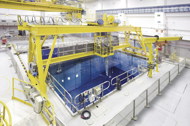 Piscina de combustible de la central de Garoña. (NUCLENOR)