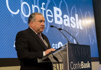 Roberto Larrañaga, presidente de Confebask. (Luis JAUREGIALTZO / ARGAZKI PRESS)
