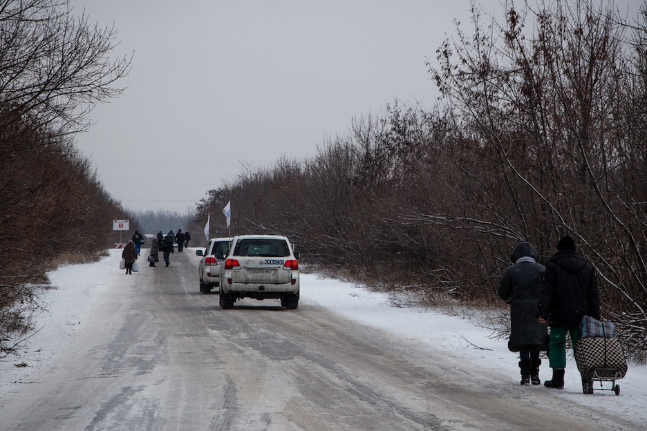 La OSCE es duramente criticada por los dos bandos del conflicto por no fijar de manera clara las diferentes violaciones de los acuerdos de Minsk que se producen. (Juan TEIXEIRA)