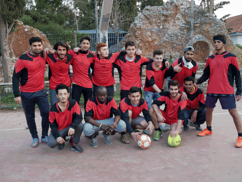 #recordando a los activistas solidarios de Euskal Herria en el comedor del hotel