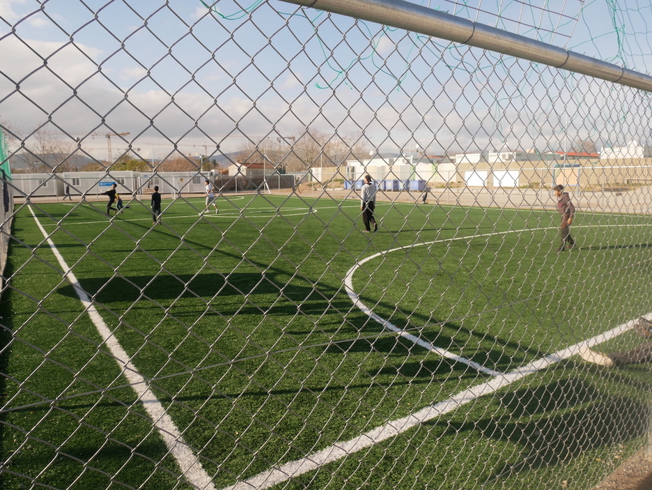  Campo de refugiados de Eleona, en Atenas.  