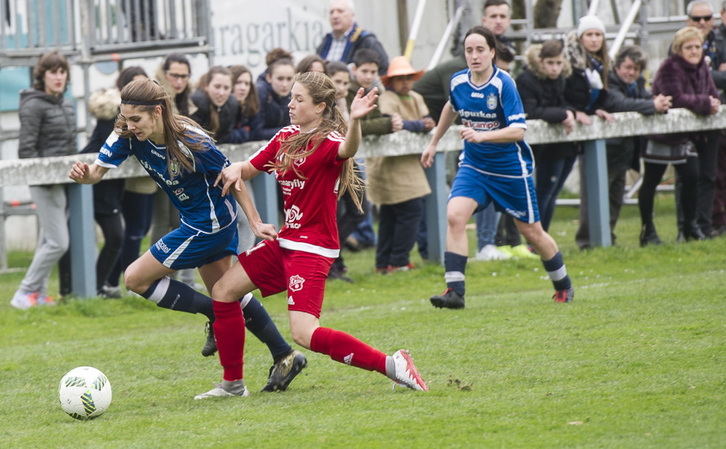 Neurketa garrantzitsua irabazi dute oiartzuarrek. (Jagoba MANTEROLA/ARGAZKI PRESS)