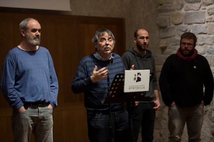 Kontseiluko ordezkariak, aurreko agerraldi batean. (Iñigo URIZ/ARGAZKI PRESS))