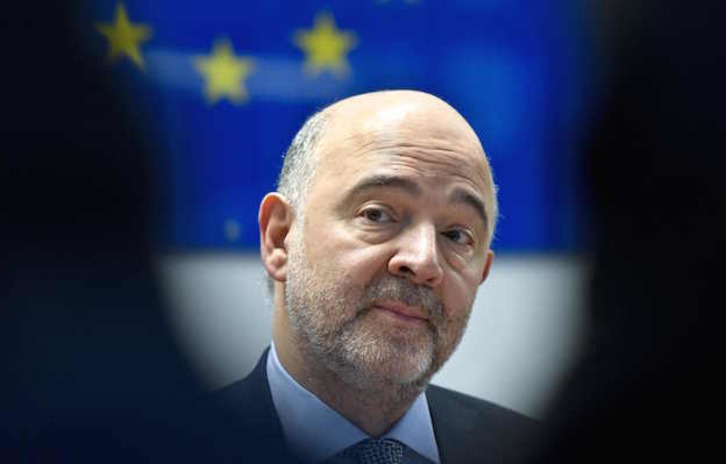 El comisario europeo de Asuntos Económicos, Pierre Moscovici. (HERBERT NEUBAUER / AFP)