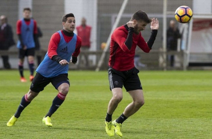 Oier Sanjurjo estará disponible ante el Granada tras cumplir su partido de sanción. (OSASUNA)