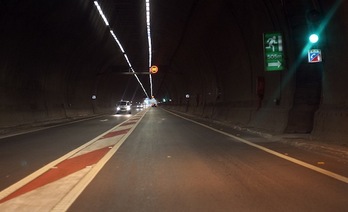 Los túneles de Artxanda permanecerán cerrados tres norche. (Marisol RAMIREZ/ARGAZKI PRESS) 