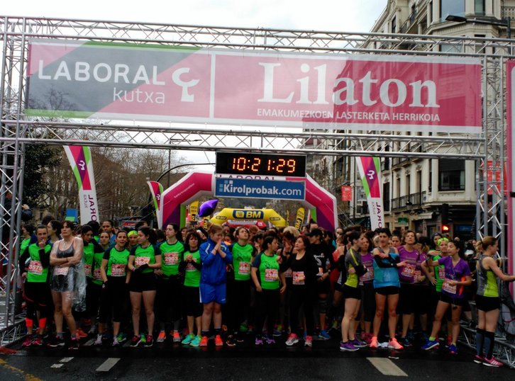 Ia 5.000 emakumek hartu dute parte Lilatoian. (@GipuzkoaKirolak)