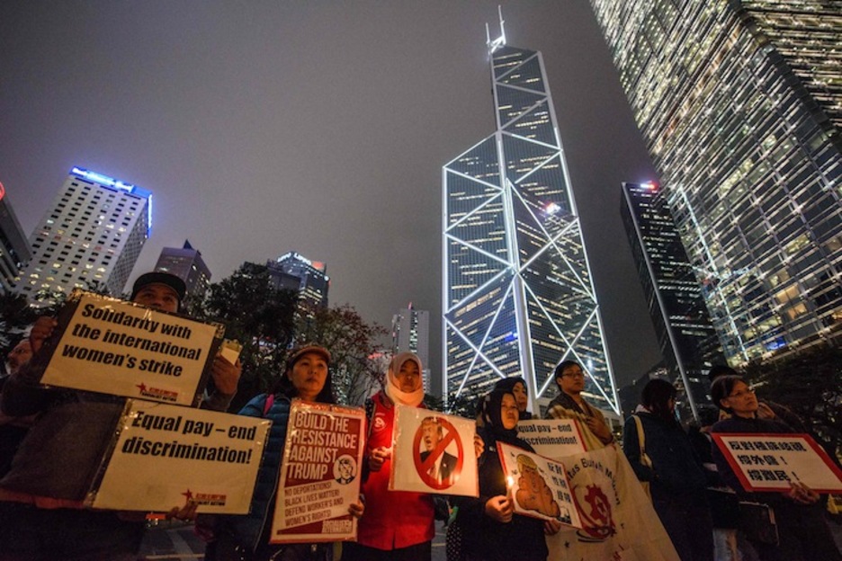 Hong Kongen hartutako irudia. (Anthony WALLACE/AFP)