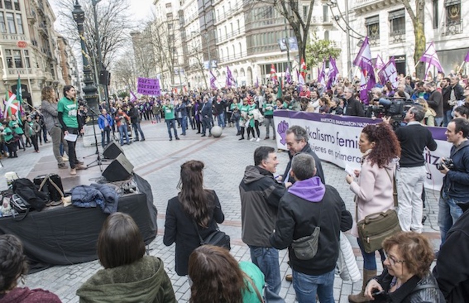 Martxoaren 8a aukeratu dute Bizkaiko erresidentzietako langileek greba berri bati ekiteko. (Marisol RAMIREZ/ARGAZKI PRESS)